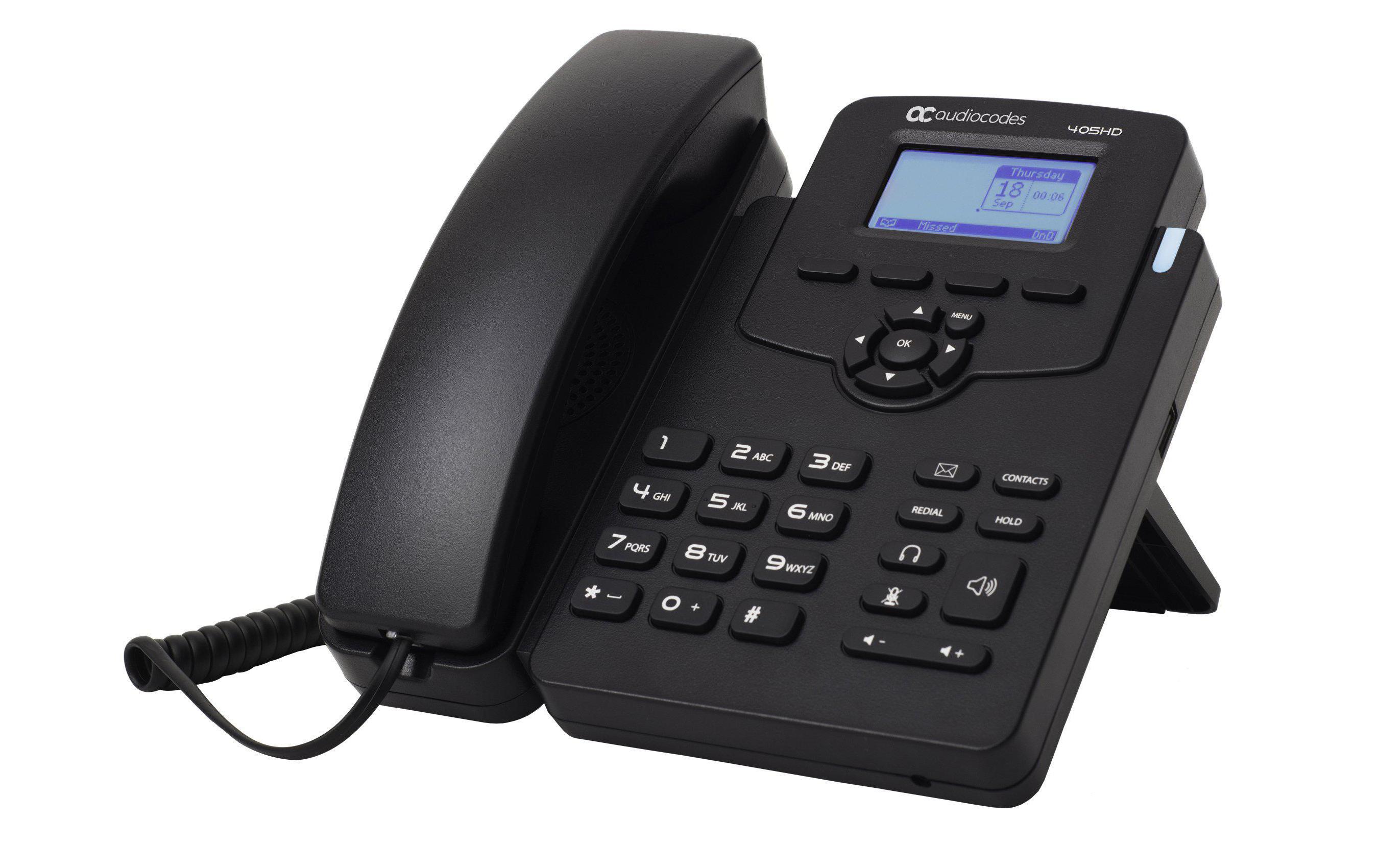 Tischtelefon 405HD Skype for Business SchwarzKostengünstiges Telefon für den Modernen Büroalltag