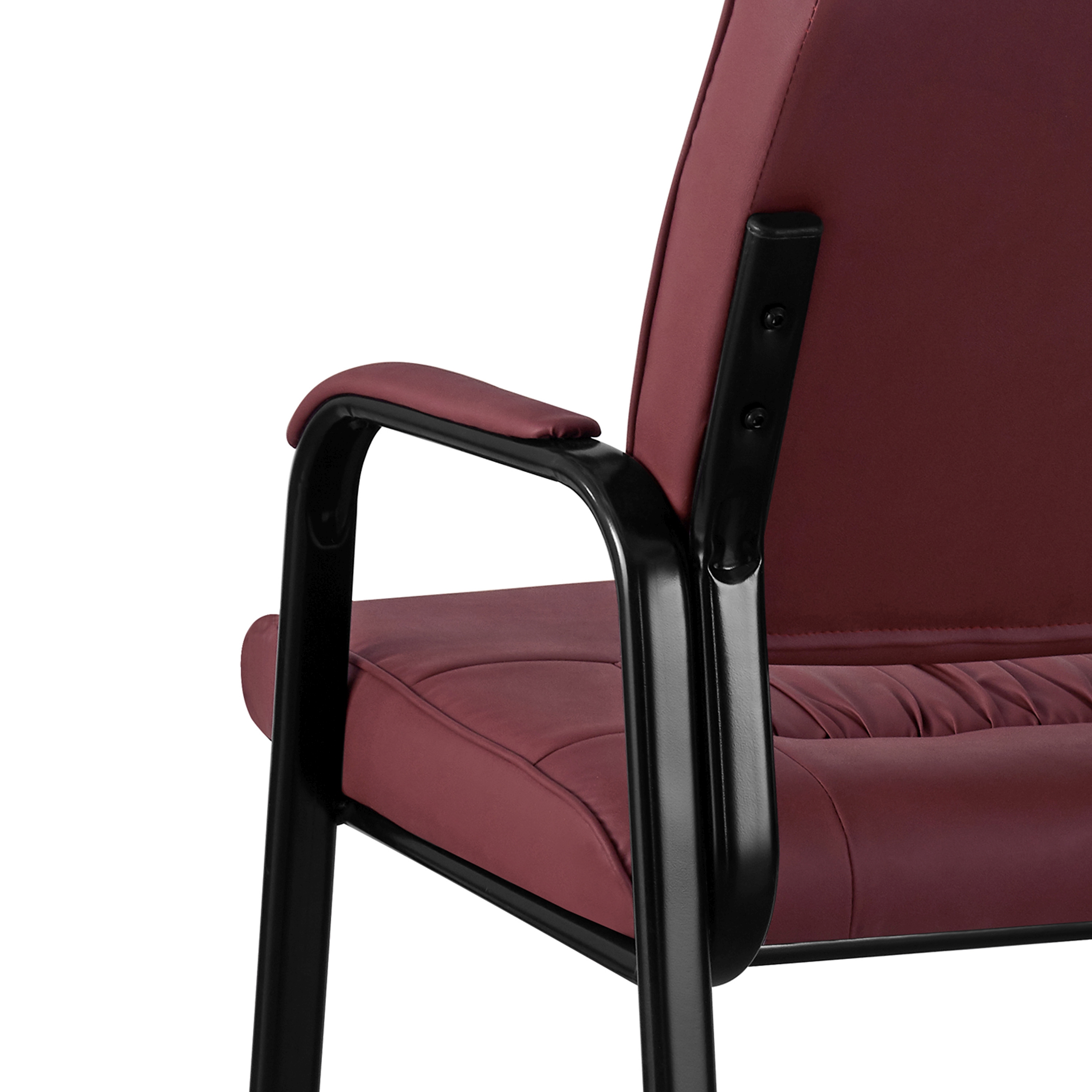 Konferenzstuhl Leder LUDWIG bordeaux