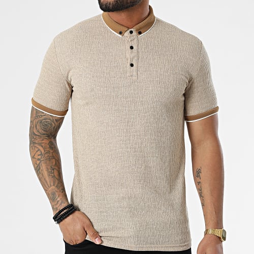 Polo A Manches Courtes 1246 Beige