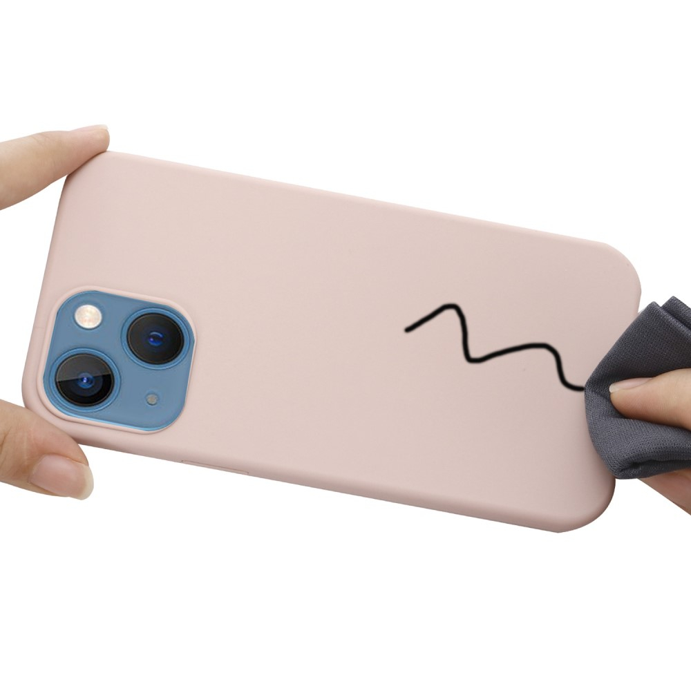 iPhone 14 MagSafe Soft Silikon Case Hülle - Rosa