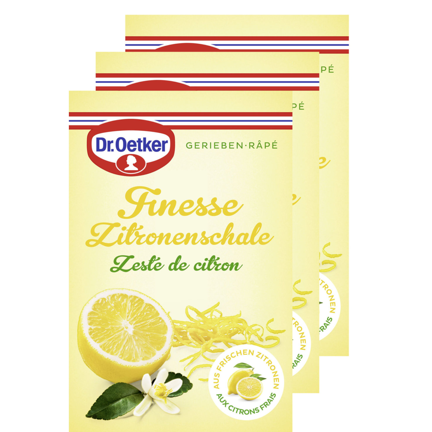 Dr. Oetker Geriebene Zitronenschale 3x6G