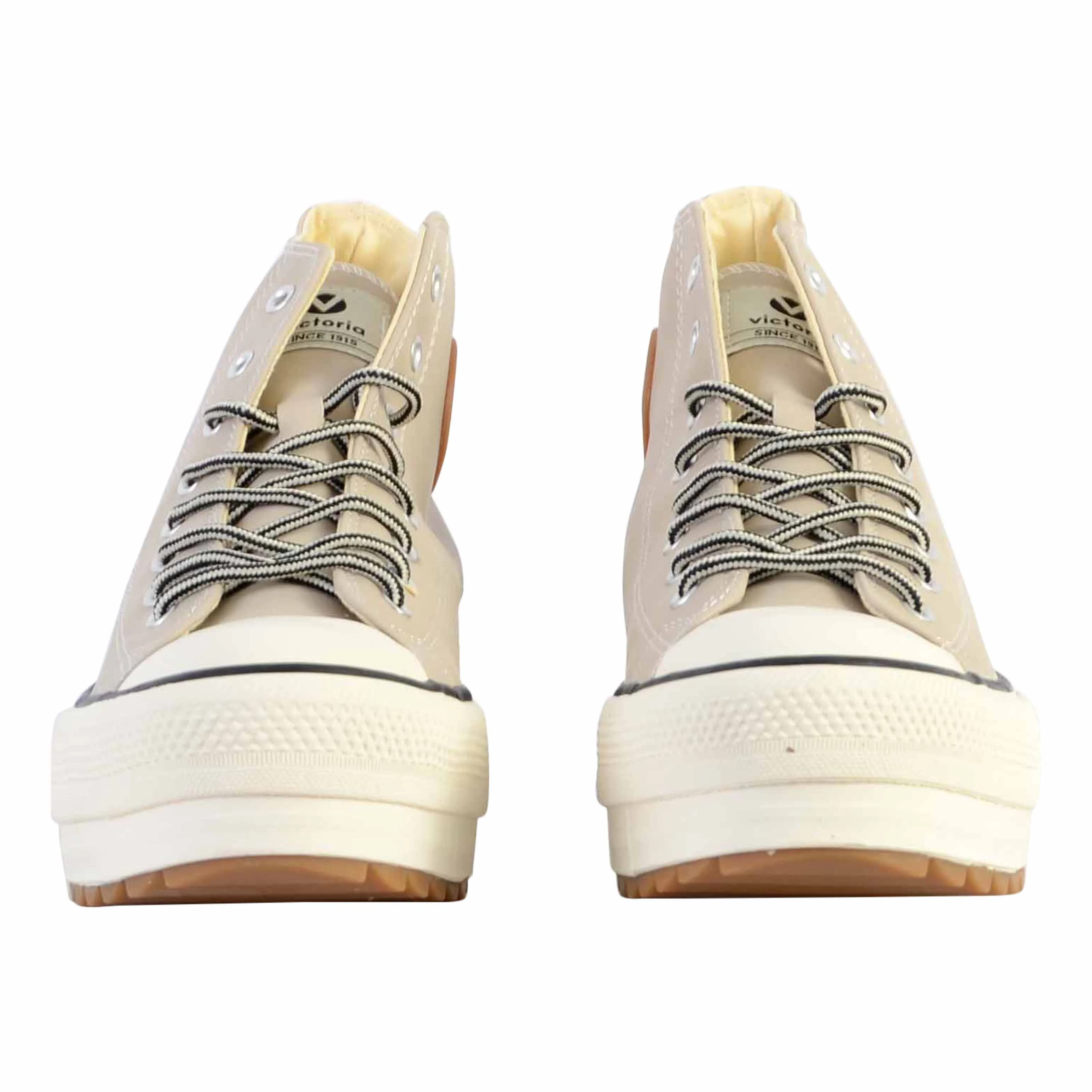 Basket à lacets montante * | Beige