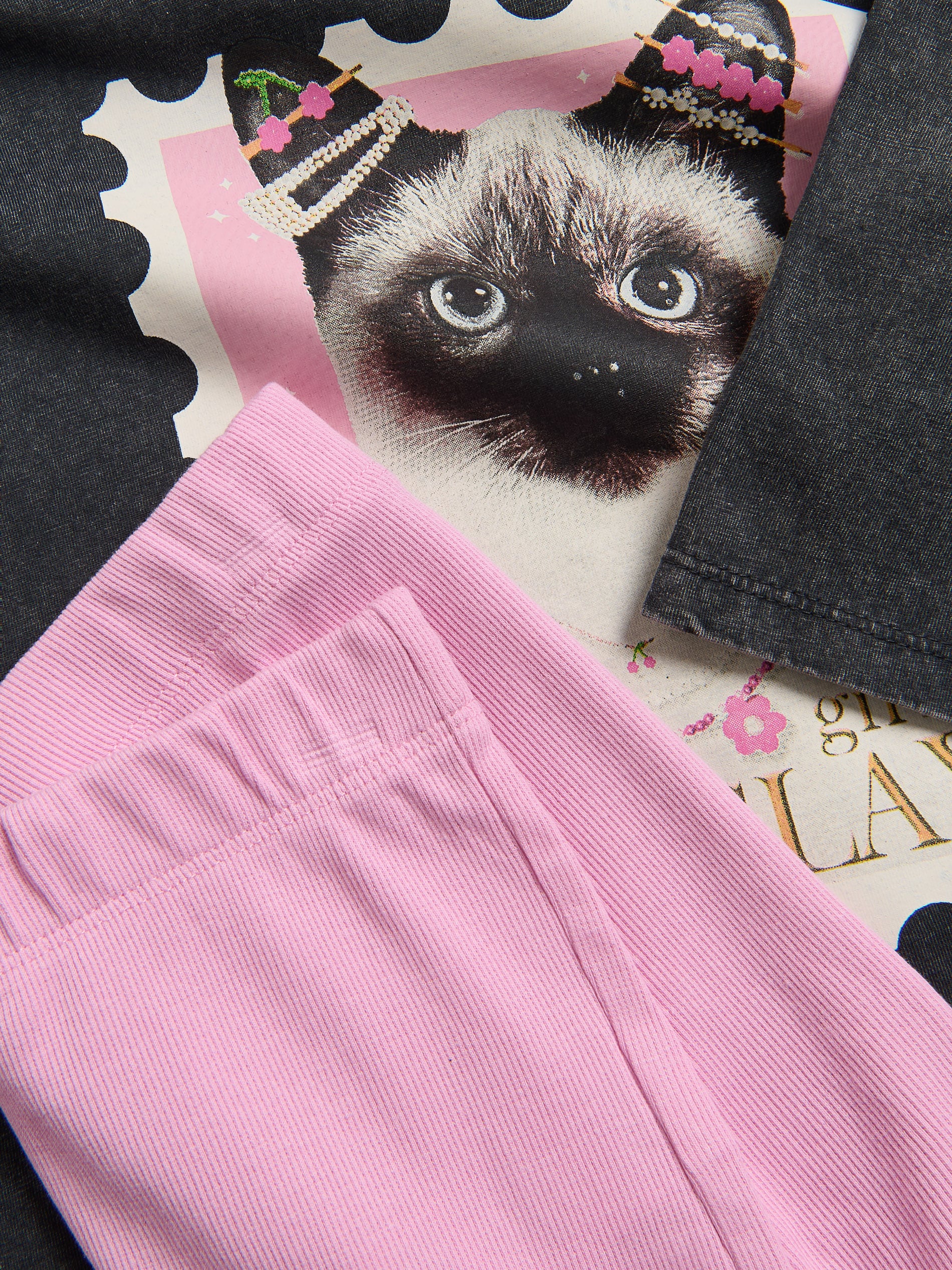 Zweiteiliges bedrucktes Pyjama-Set