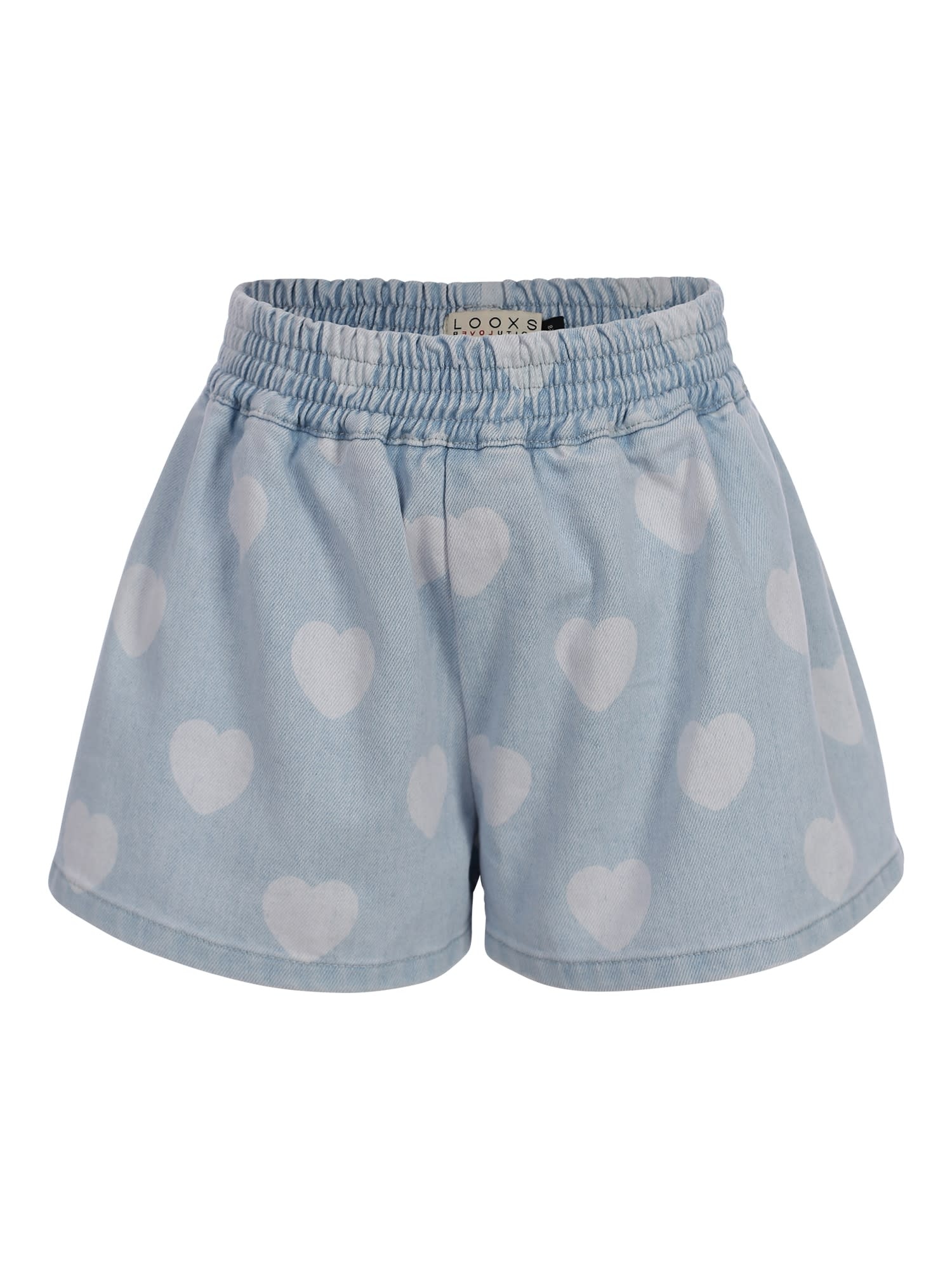 Looxs Looxs little heart denim shorts heart denim