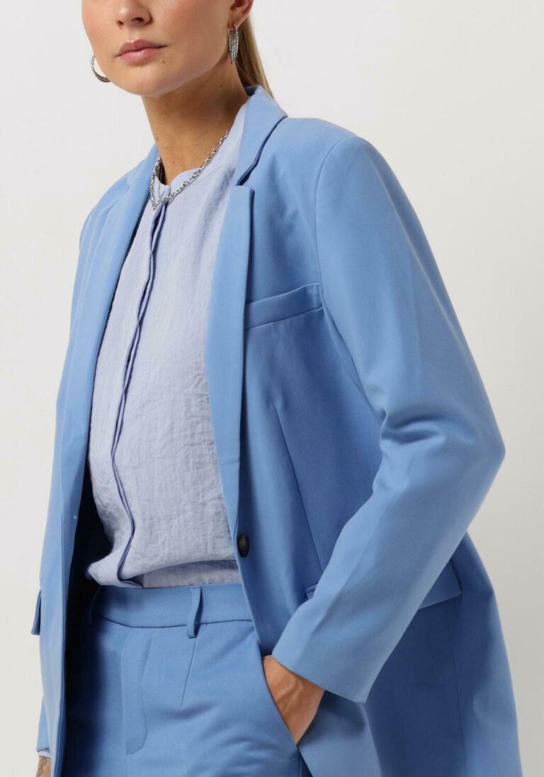 OBJECT lichtblauwe object blazer objsigrid l/s blazer