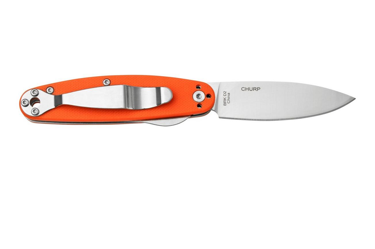 ESEE Churp EE-CH-04 D2, Orange Micarta zakmes