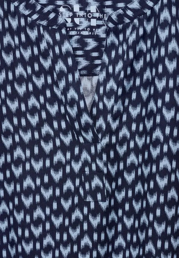 Print Tunikakleid - universal blue