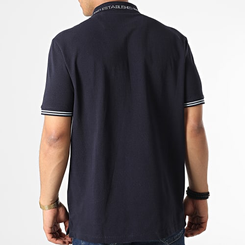 Polo A Manches Courtes M2YP55-K9WF1 Bleu Marine