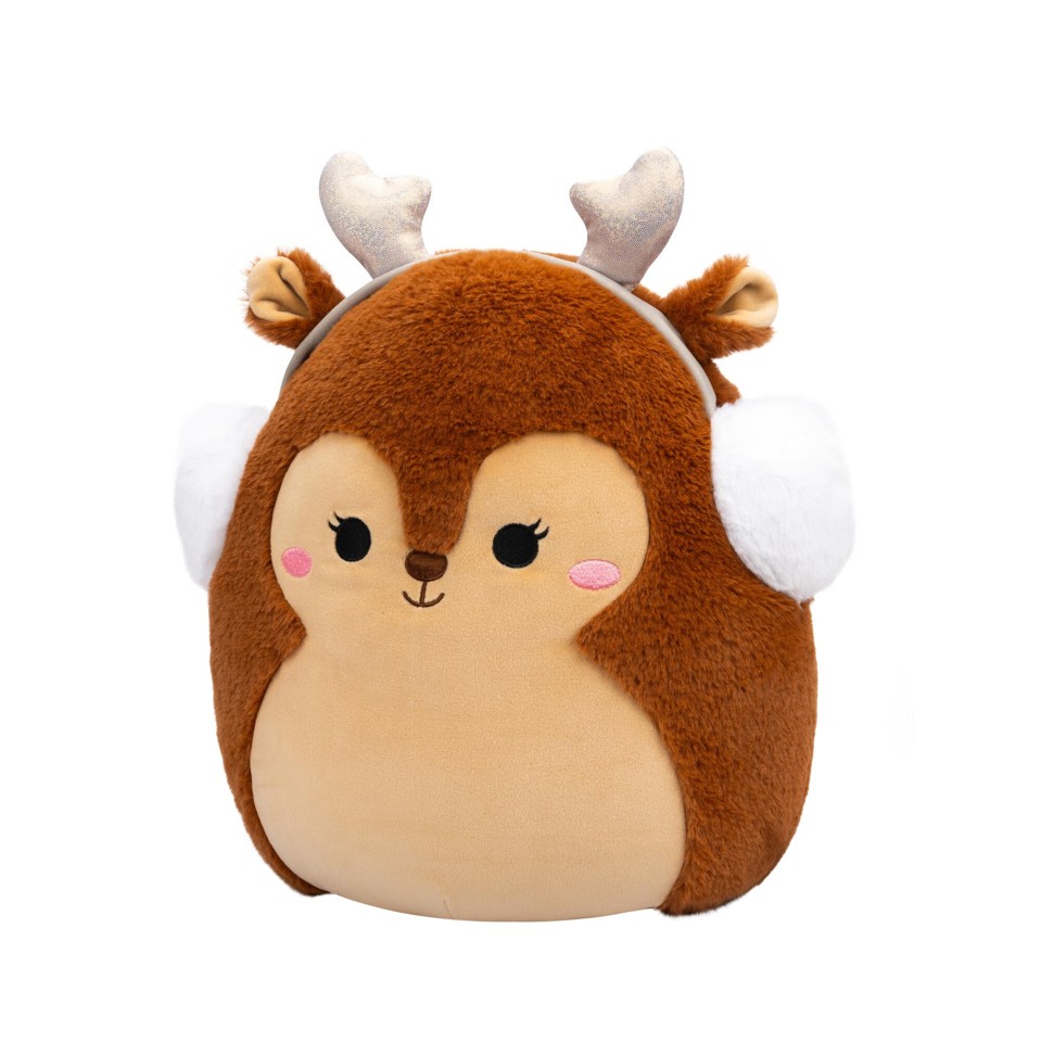 Squishmallows - 30 cm Bamse P21 Fuzz A Mallows - Darla Reindeer