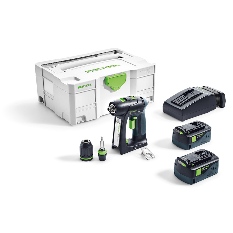 Festool C 18 HPC 4,0 I-Plus accu schroefboormachine 18V 4,0Ah Li-ion