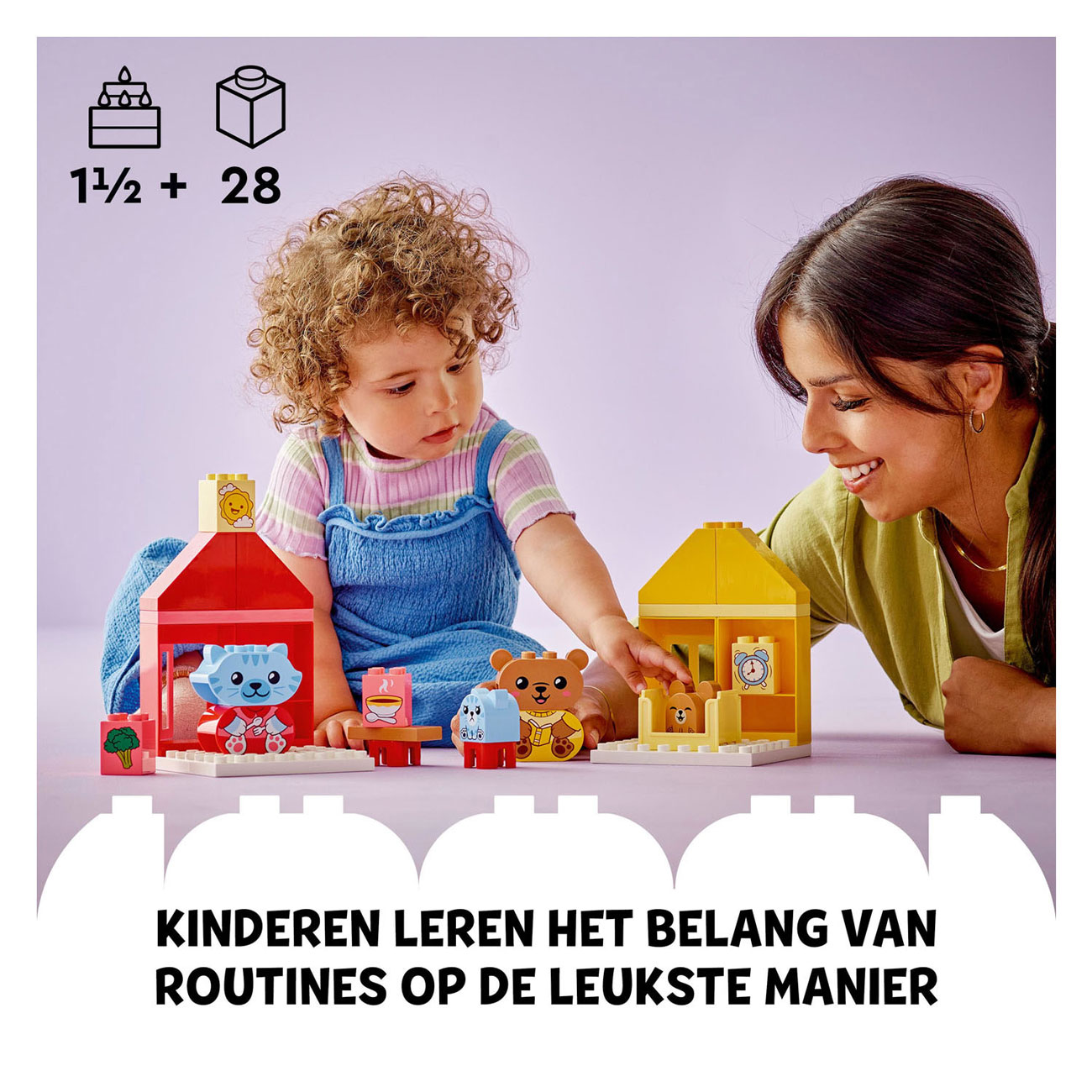 LEGO DUPLO 10414 Mijn Eerste Dagelijkse Gewoontes Eten en Slapen