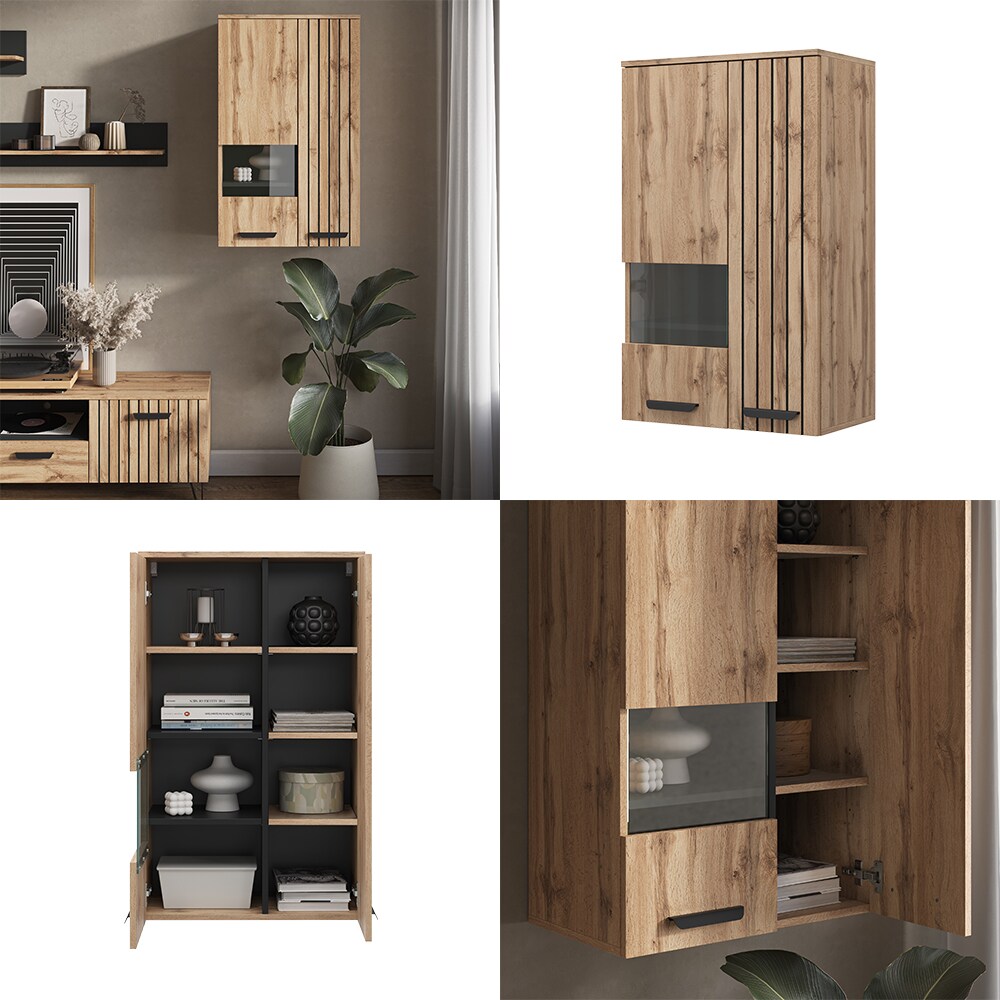 Vicco Hängeschrank Amber Eiche Wotan 60 cm mit 2 Türen