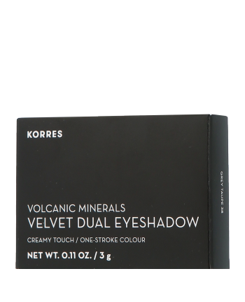 Korres Volcanic Minerals Velvet Dual Eyeshadow Palette Grey Taupe 38 3g