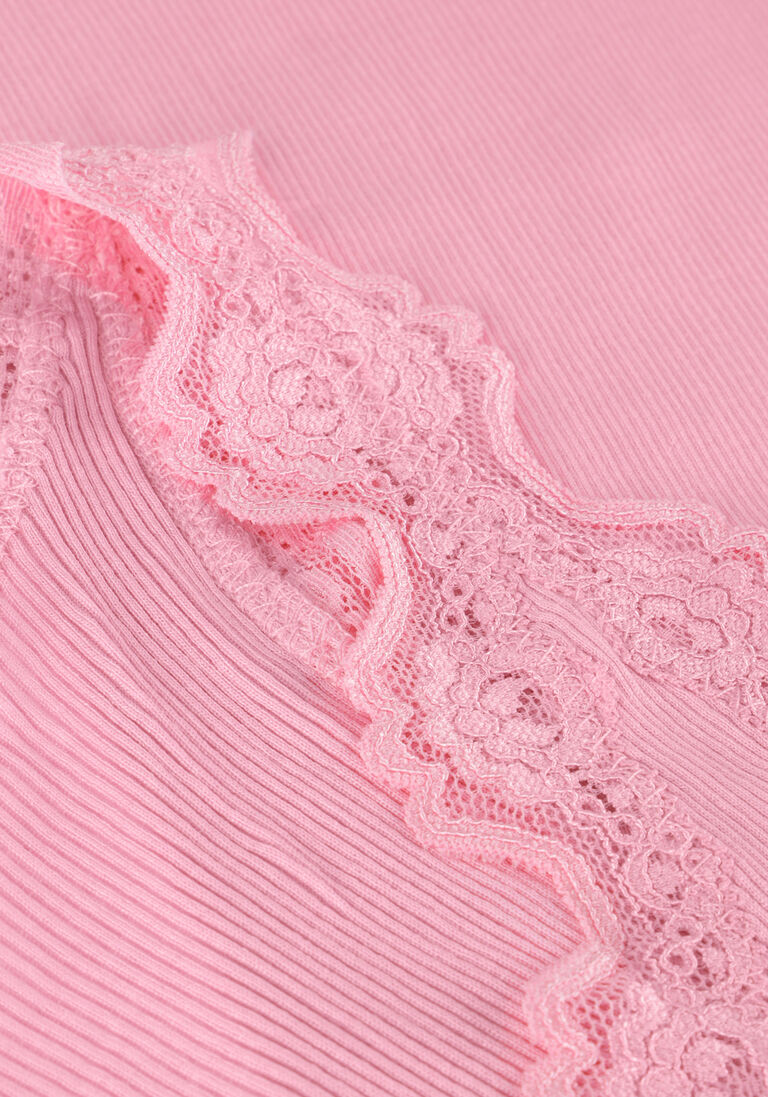 ROSEMUNDE roze rosemunde top silk top w/ lace