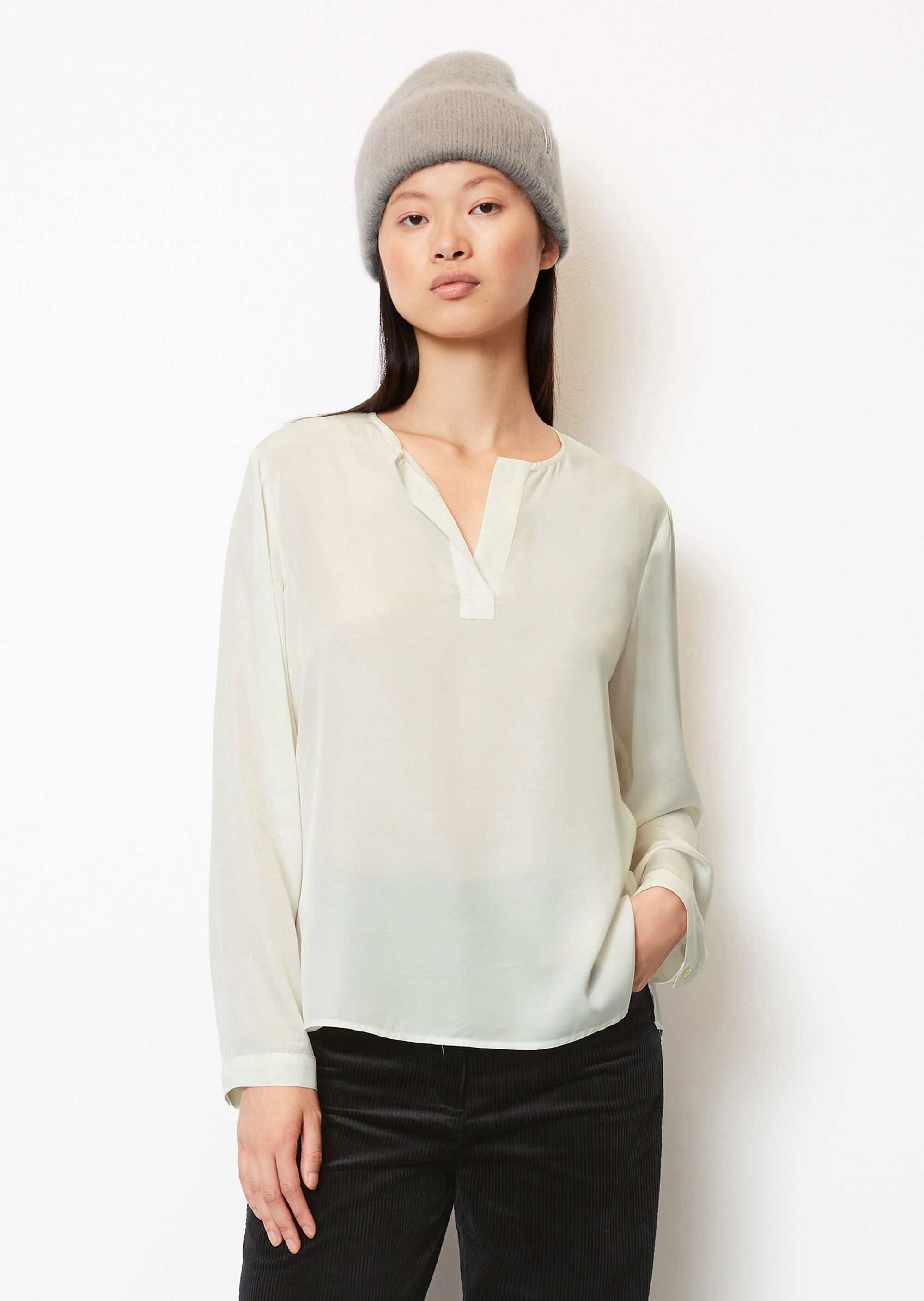 Shirt-Bluse regularaus LENZING™ ECOVERO™