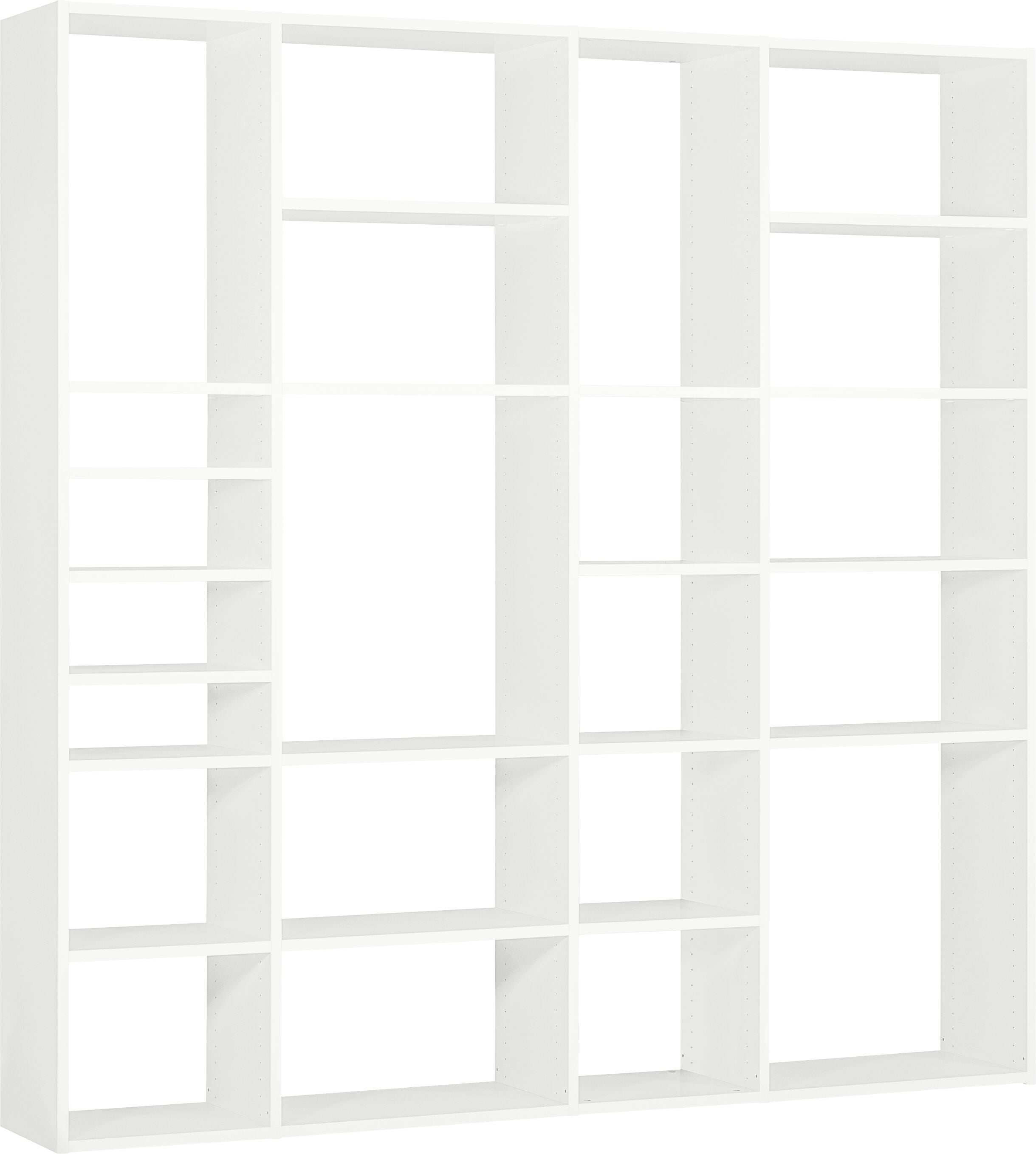 TARA Regal - Weiss / B: 200.0 cm x T: 33.0 cm x H: 222.0 cm