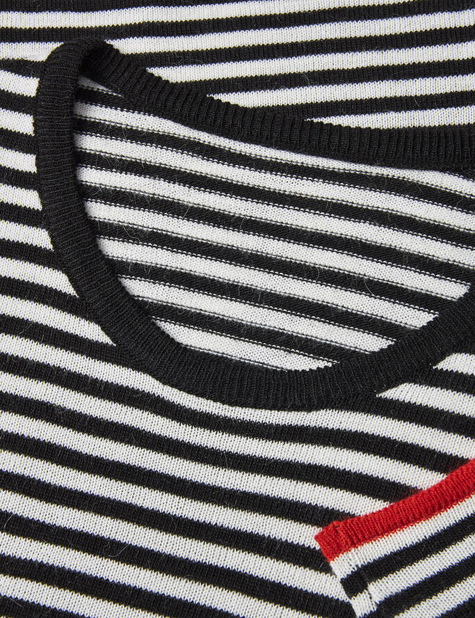 Mads Nørgaard - Copenhagen One Stripe Ellis Knit Sort