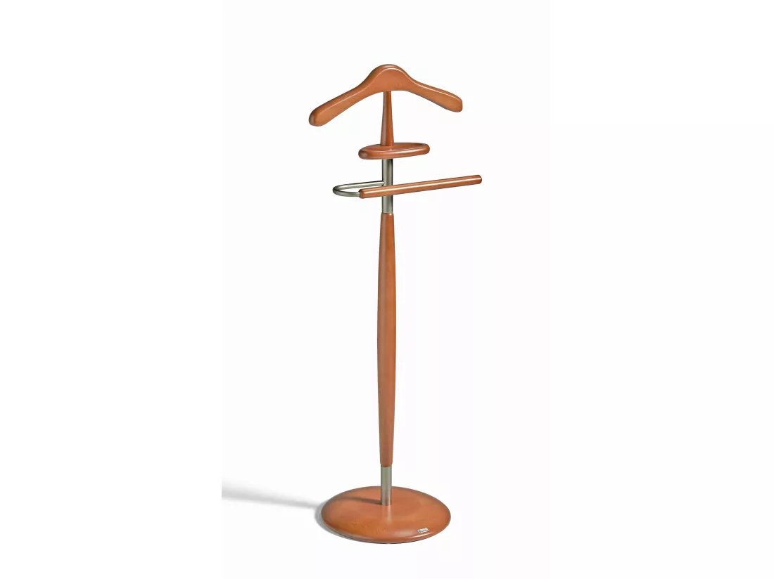 Valet de nuit - H110cm x L45cm x P32cm - hêtre massif - Genova