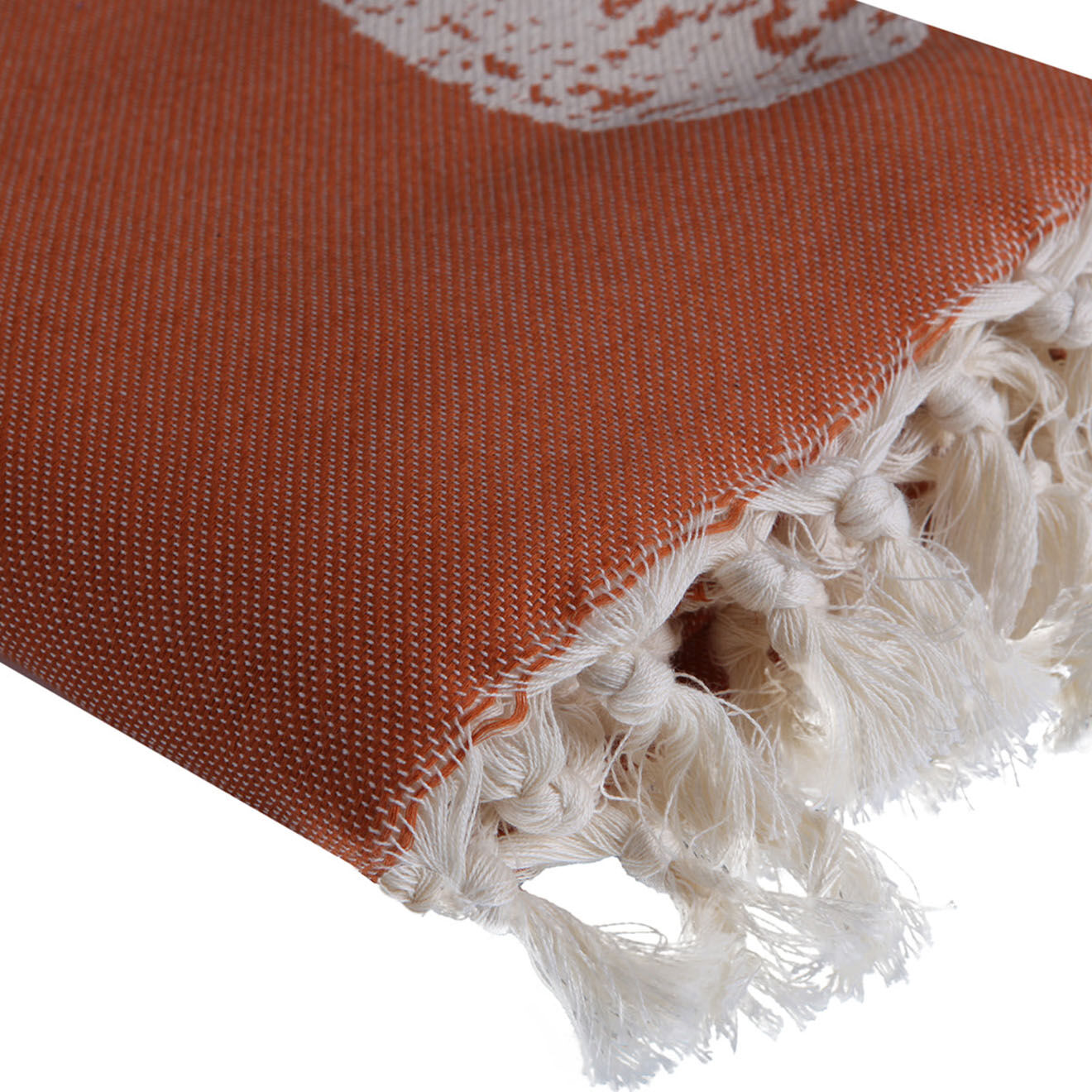 Febronie Fouta reversible Ananas rouge - 100x200 cm