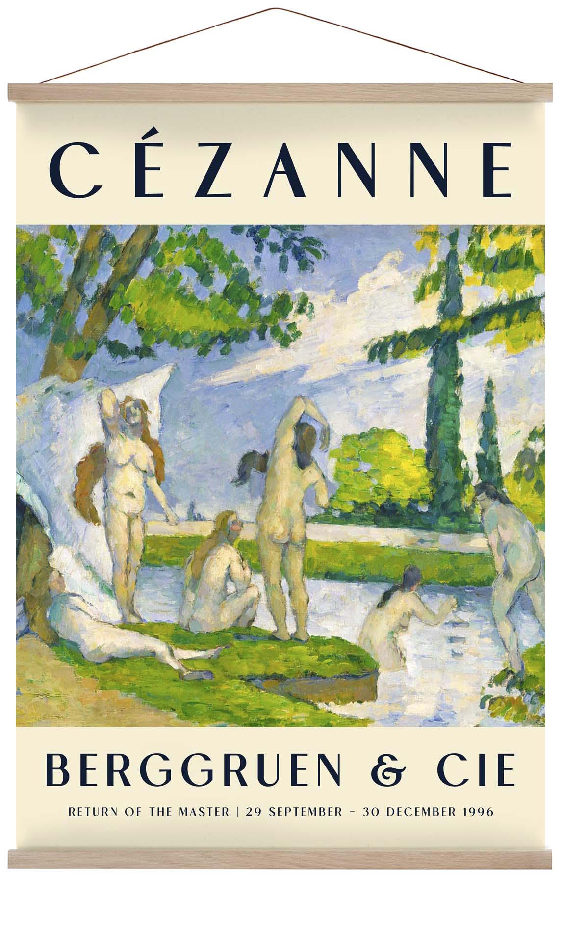 Badende Kunstausstellung von Paul Cézanne