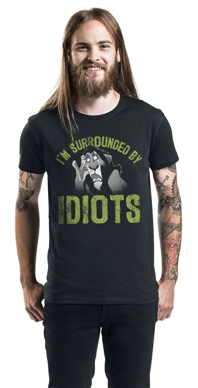 I'm Surrounded By Idiots | Le Roi Lion T-Shirt Manches courtes