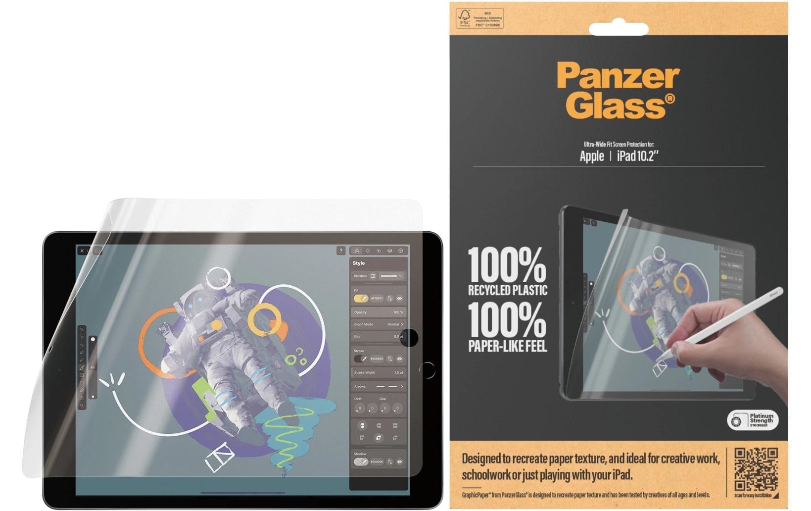 PanzerGlass Schutzfolie »UWF GraphicPaper iPad 7th - 9th Gen, 10,2«