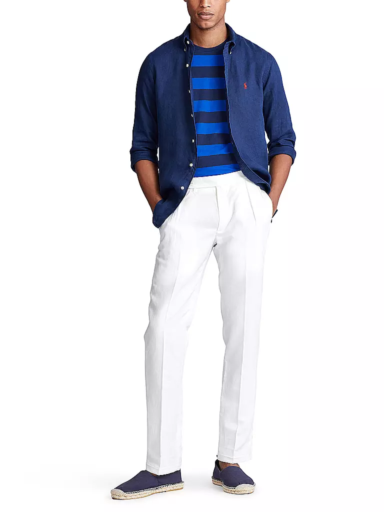 POLO RALPH LAUREN Leinenhemd dunkelblau