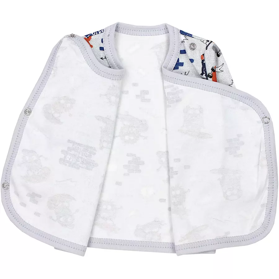 TupTam Baby Jungen Wickelshirt Langarm 5er Set blaugrau