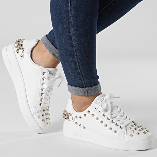 Baskets Femme FL7RNTLEA12 White Gold