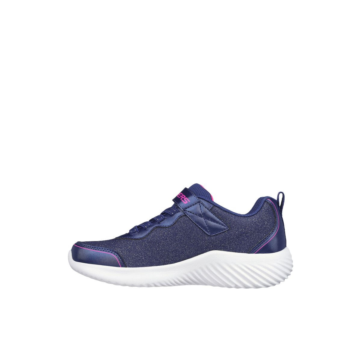 2X les points-Boundgirl-jg-Baskets - Talon plat - Marine