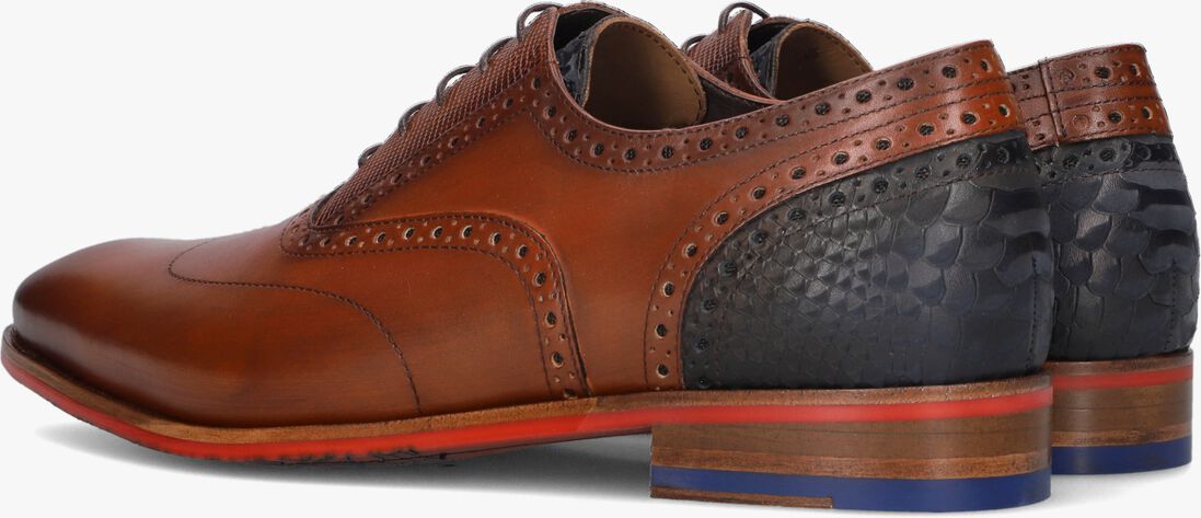 FLORIS VAN BOMMEL cognac floris van bommel nette schoenen sfm-30229
