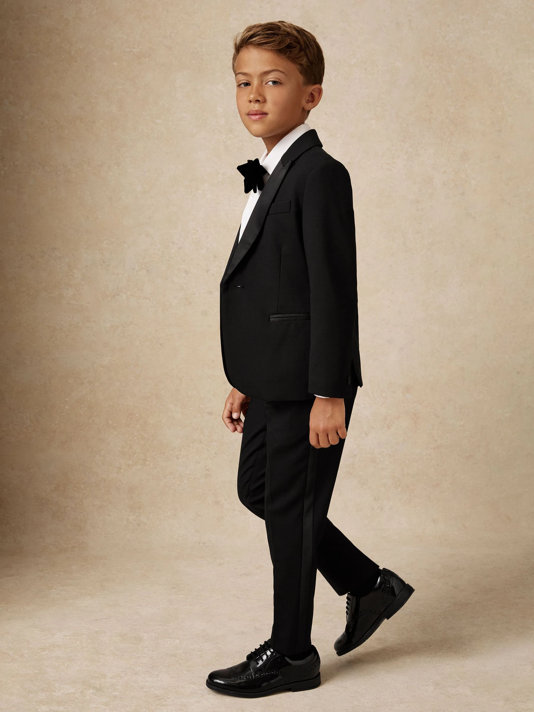 Zwart - Reiss Knightsbridge Tuxedo broek van satijn met strepen