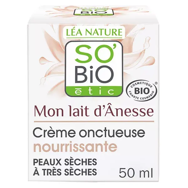Creme Nutritivo Orgânico So'Bio Étic My Donkey Milk 50ml