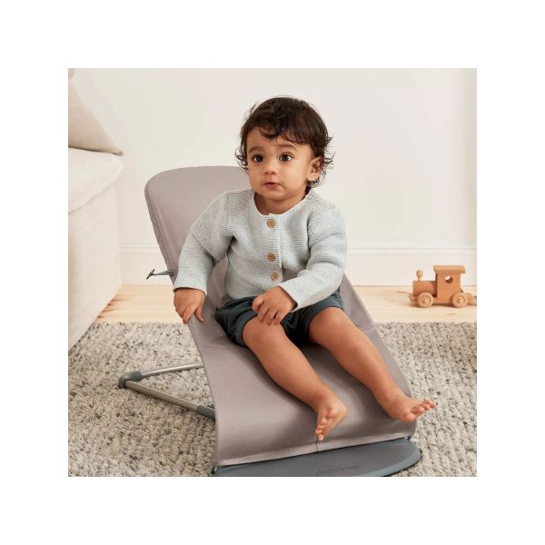 BabyBjörn Bliss Cotton Wipstoel - Zandgrijs