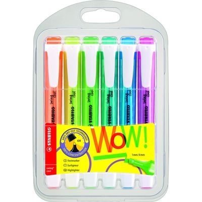 STABILO Swing cool - Pack de 6 surligneurs - couleurs assorties