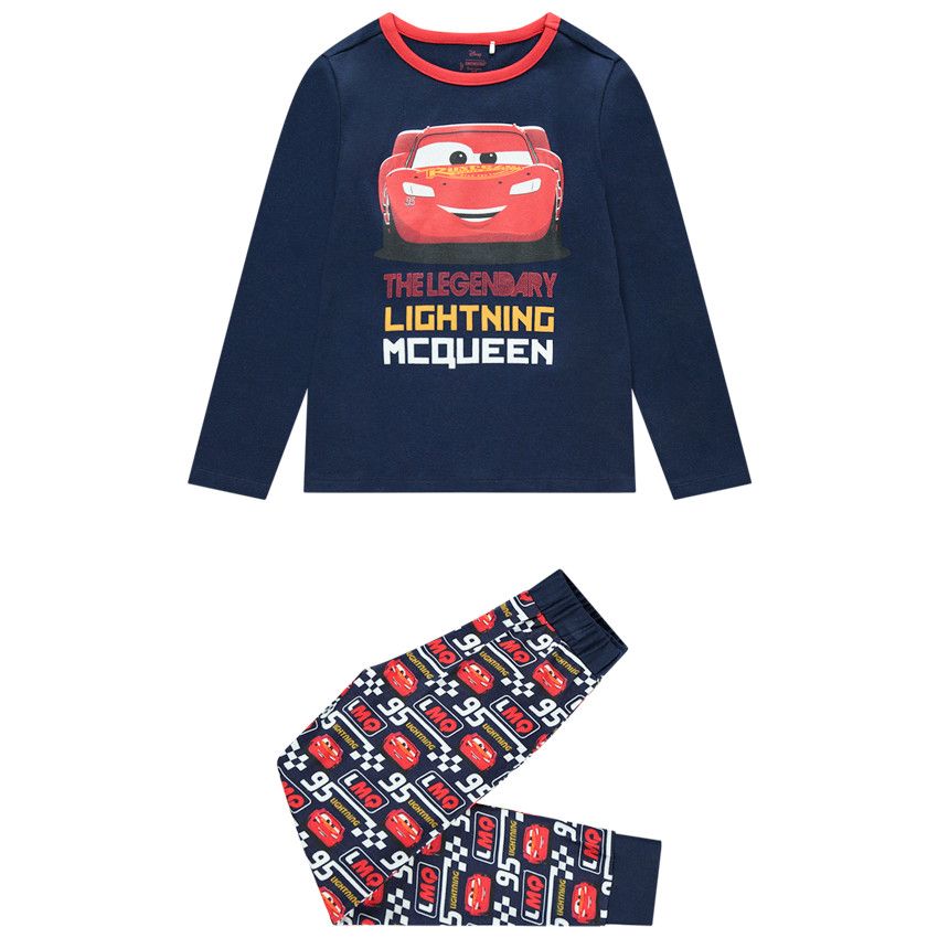 Pyjama en jersey print Cars Disney - Bleu marine