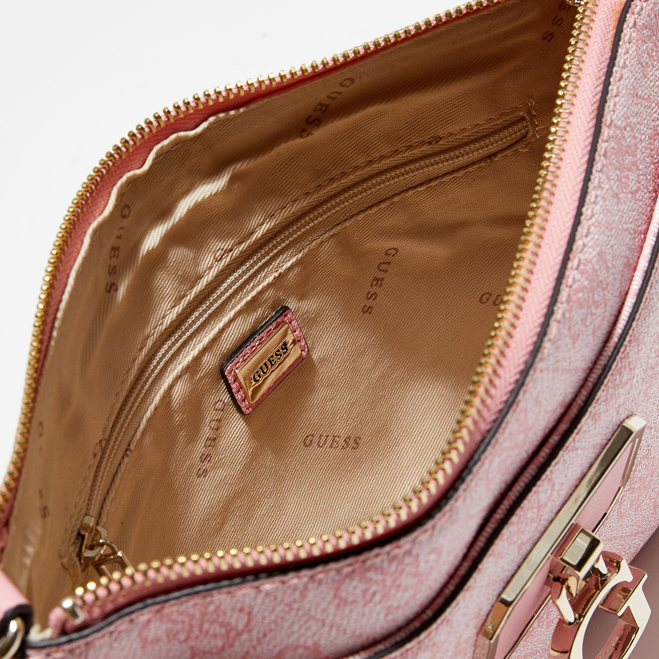 Guess Sac bandoulière Amelia rose clair - 25x17x3 cm