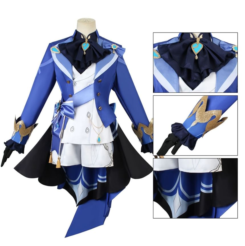 Bloomsoon - Genshin Impact Focalors Cosplay Kostuumset
