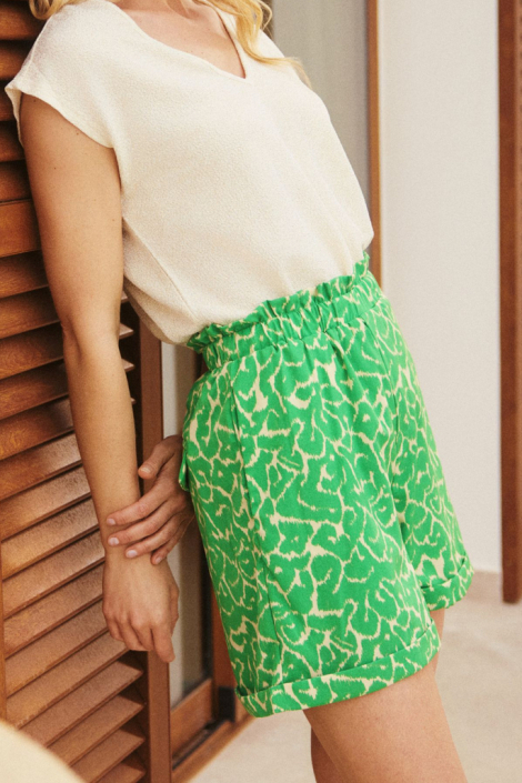 Lofty Manner groene dames korte broek