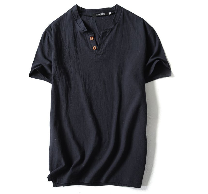 YIKES - T-shirt met korte mouwen en inkeping aan de hals