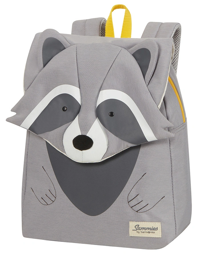 Rucksack HAPPY SAMMIES ECO Splus – RACOON REMY (26x32x15) in grau