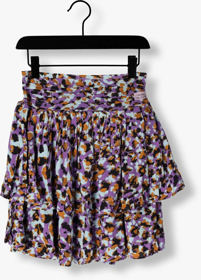 SCOTCH & SODA paarse scotch & soda minirok all-over printed mini skirt