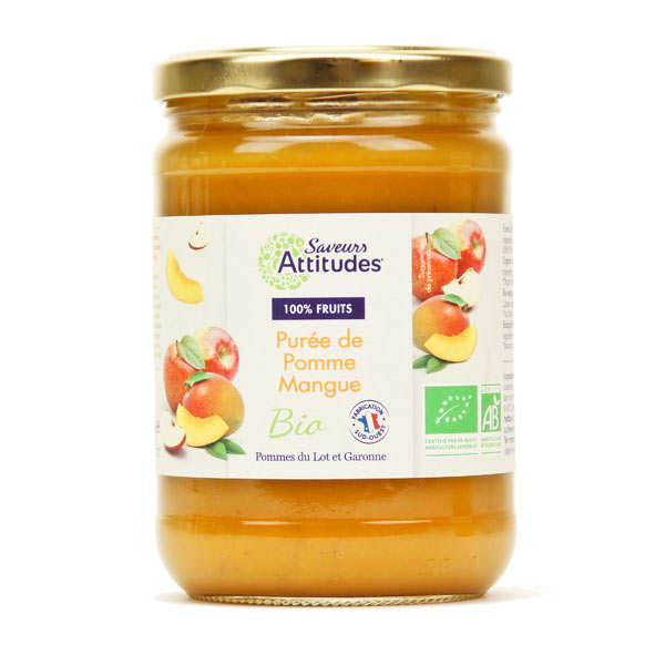 Purée de pomme mangue bio