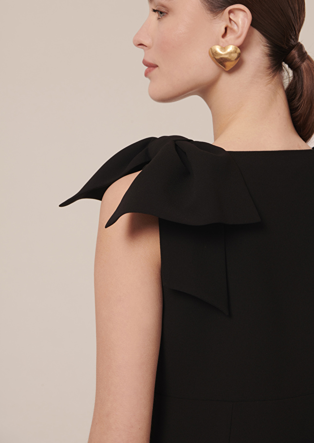 Robe Remarquablenoire en crêpe