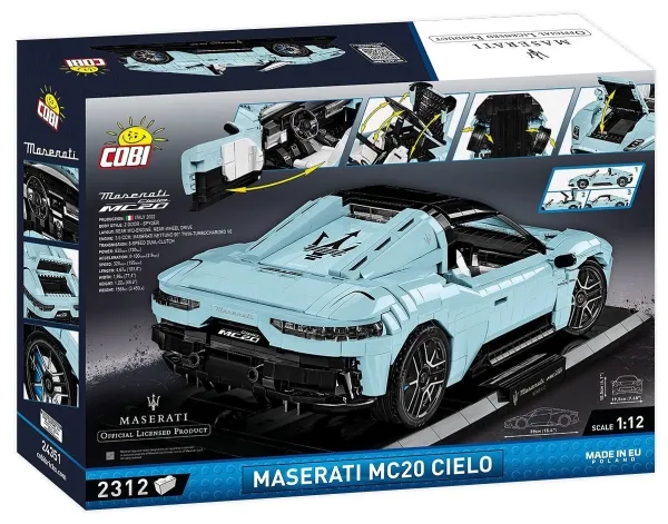 COBI Maserati MC20 Cielo - Executive Edition, Byggesten, 10 År, 2312 stk