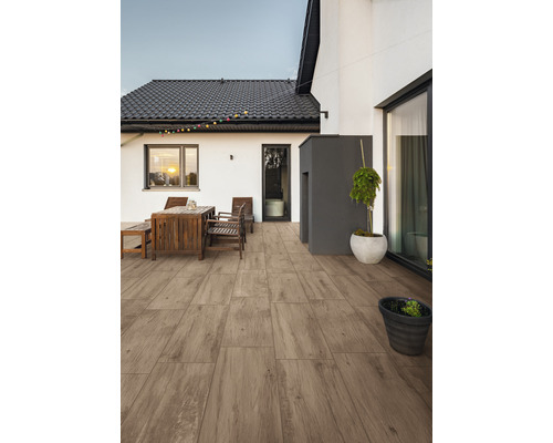FLAIRSTONE porseleinen terrastegel Legno Passione Honing gerectificeerde rand 120 x 40 x 2 cm