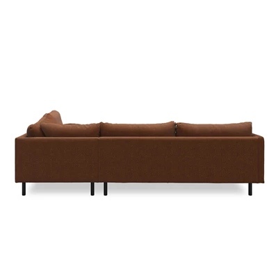 Bjorn højrevendt sofa med pufafslutning