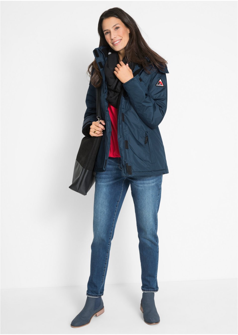 Veste outdoor à capuche amovible