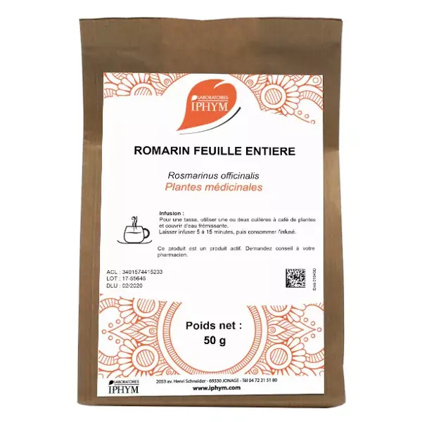 Iphym Vrac Romarin Feuille Entière 50g