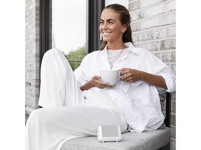 Vonmählen Bluetooth Speaker Air Beats Mini Weiss Kompakter kabelloser Bluetooth-Lautsprecher mit bis zu 13 Stunden Akkulaufzeit